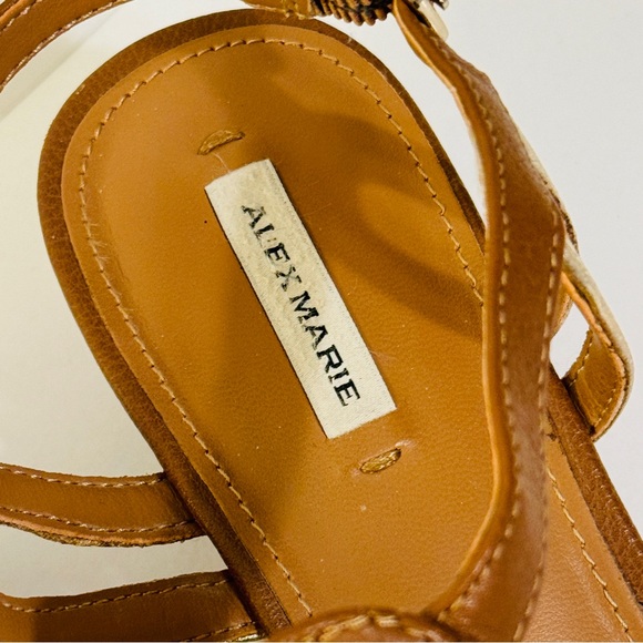 ALEX MARIE Wedge Brown Sandal Sz 7.5 - Picture 2 of 12